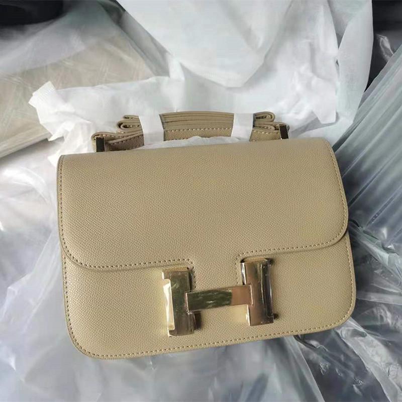 

Waist Bags RRWomenStore Leather H Button Health Bag Temperament 2021 Fashion Summer One-shoulder Cross-slung Tofu Small Square