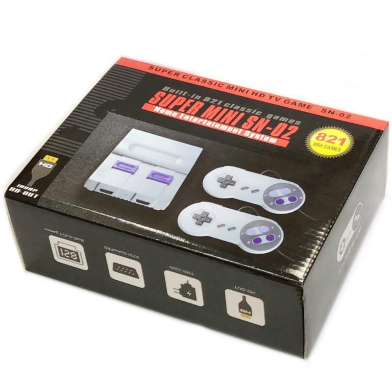

Portable Game Players Built-In 821 HD TV Handheld Retro Family Console For SNES Dual Gamepad PAL&NTSC