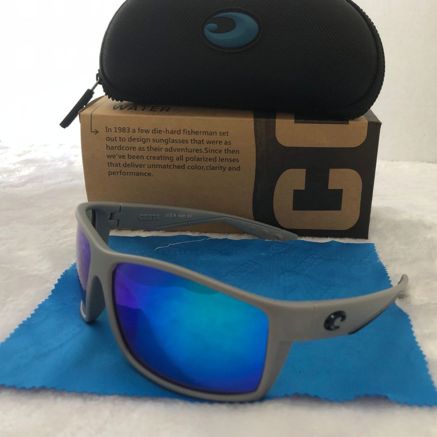 

New hot Costa Cycling Sports Fishing color film Polarized Sunglasses CO02, White;black