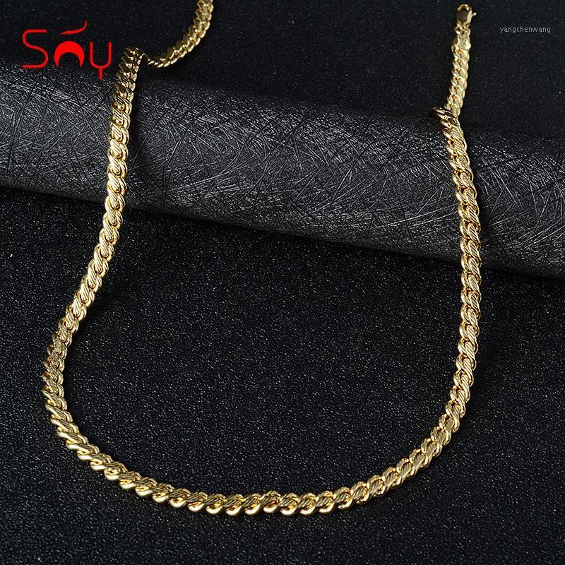 

Sunny Jewelry Fashion 2021 Copper Necklace Chains Women And Man Classic High Quality For Daily Wear Gift Wedding Party