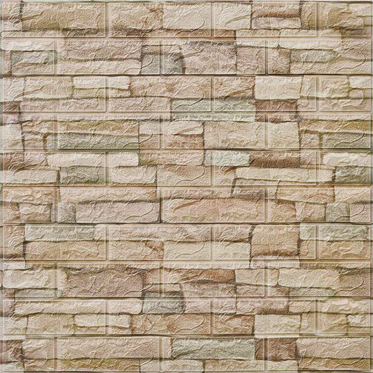 

wallpaper Stone Wallcovering PVC Roll Wallpaper70X77 3D Brick Wall Stickers PE Foam Waterproof Self Adhesive Bathroom & Kitchen Tile Home DecorWallpaper-005, Zw-105