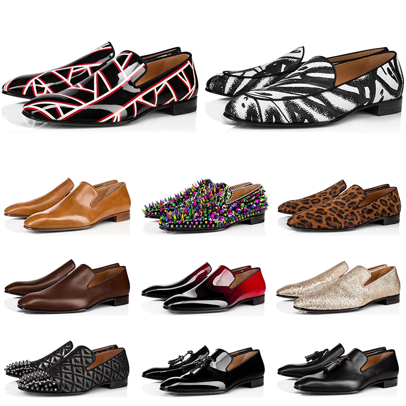 

mens loafers shoes triple black Oreo suede Patent Leather Rivets Slip On loafer Dress Wedding Shoe for Business Party, #19