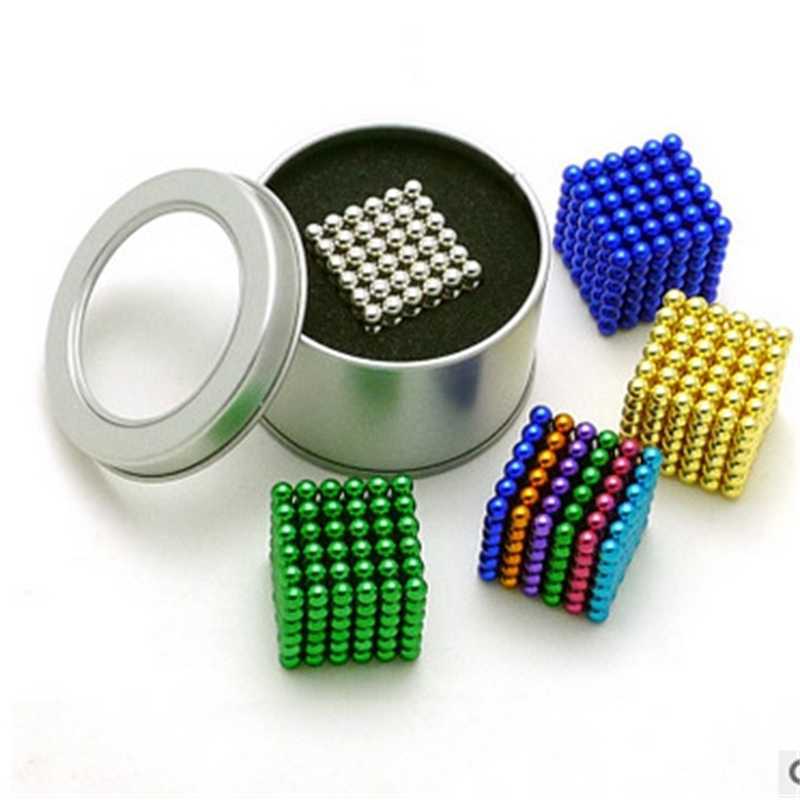 Buckball 5mm 216 mixed magnetic balls multi color DIY assembled toy night market-image-701443819