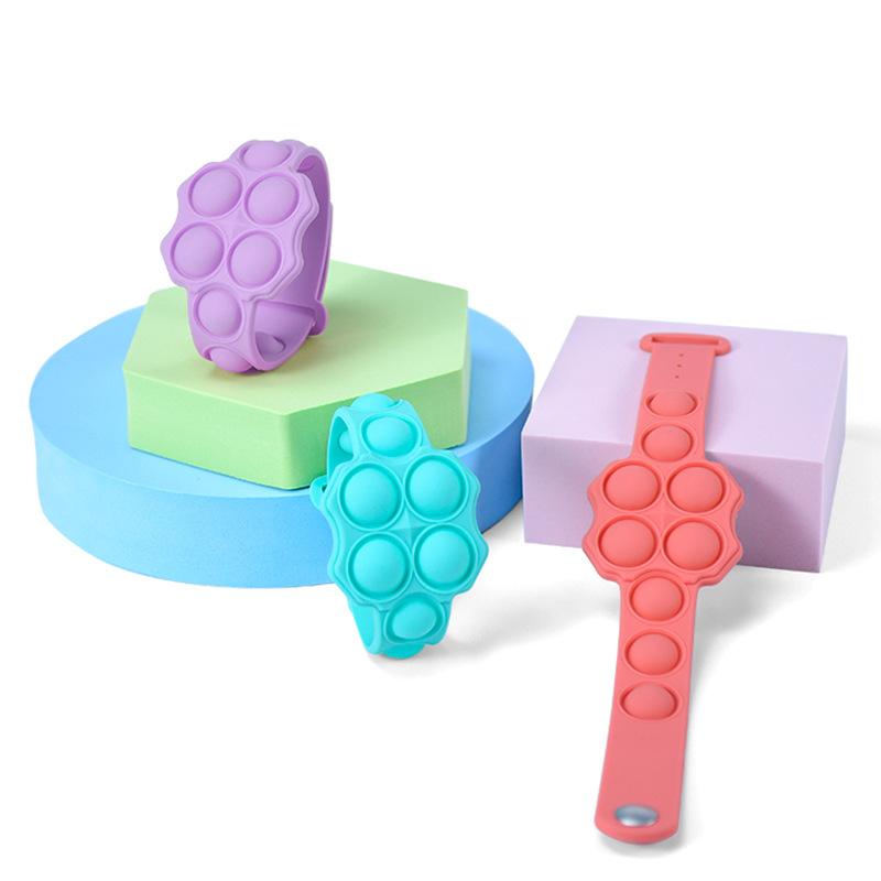 

Push Fidget Toys Sensory Ring Bracelets Puzzle Press Finger Bubbles Stress Bracelet Wristband