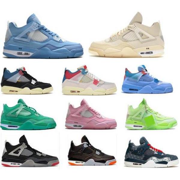 

Off Basketball Shoes 4 4s Union Sail Noir Guava Ice Jumpman Sashiko Mens Women Green 2021 Des Chaussures High Quality Tenis Trainers Sneakers, Beige
