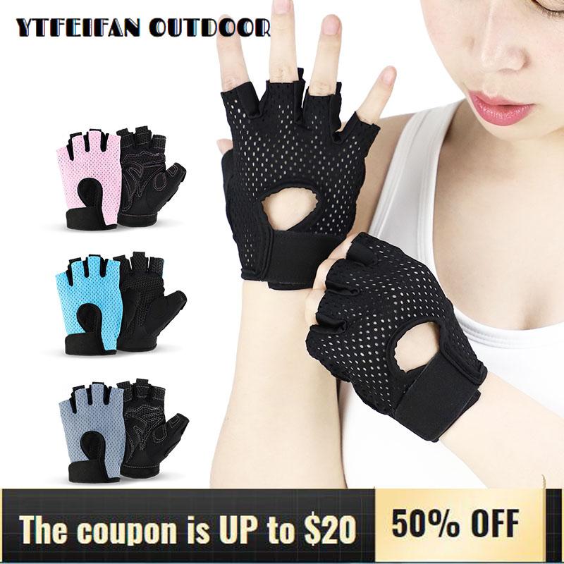 

Yoga Sports Gloves For Women Men Gym Glove Half Finger Hand Protector Workout Sport Body Building Equipment Accessories Wearable Resistance