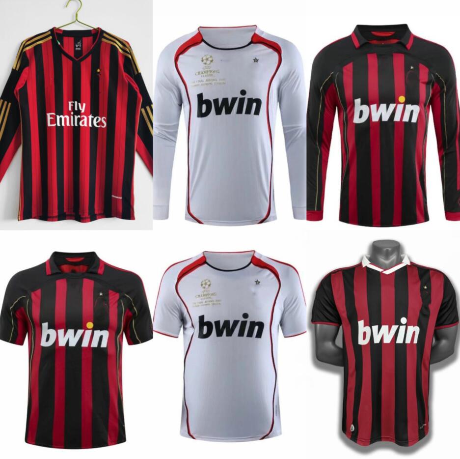 

KAKA 90 91 Retro Milan shirts 96 97 Gullit SOCCER JERSEY 02 03 04 Maldini Van Basten football RONALDO Inzaghi AC 06 07 09 10 SHEVCHENKO