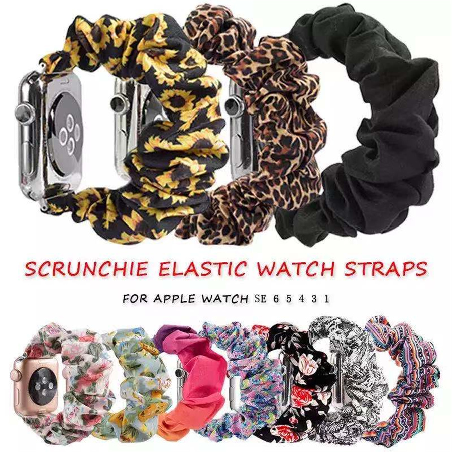 

Watch bands Colorful Loop Nylon fabric Strap For Apple Watch band 44mm 40mm 38mm 42mm Elastic Bracelet for iWatch Series 6 SE 5 4 3 Watchband