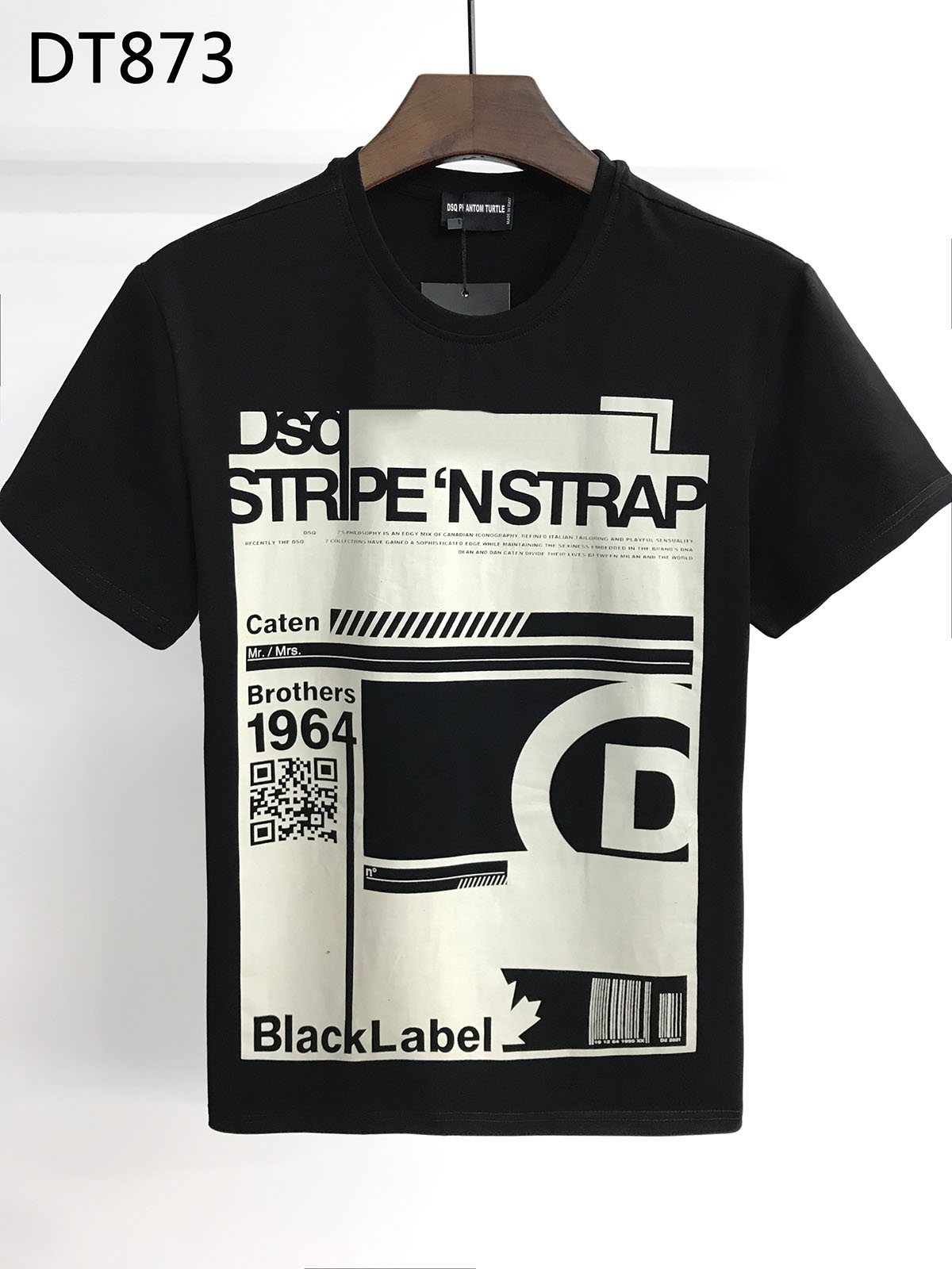 

DSQ PHANTOM TURTLE 2021SS New Mens Designer T shirt Italian fashion Tshirts Summer DSQ Pattern T-shirt Male High Quality 100% Cotton Tops 60854, White;black