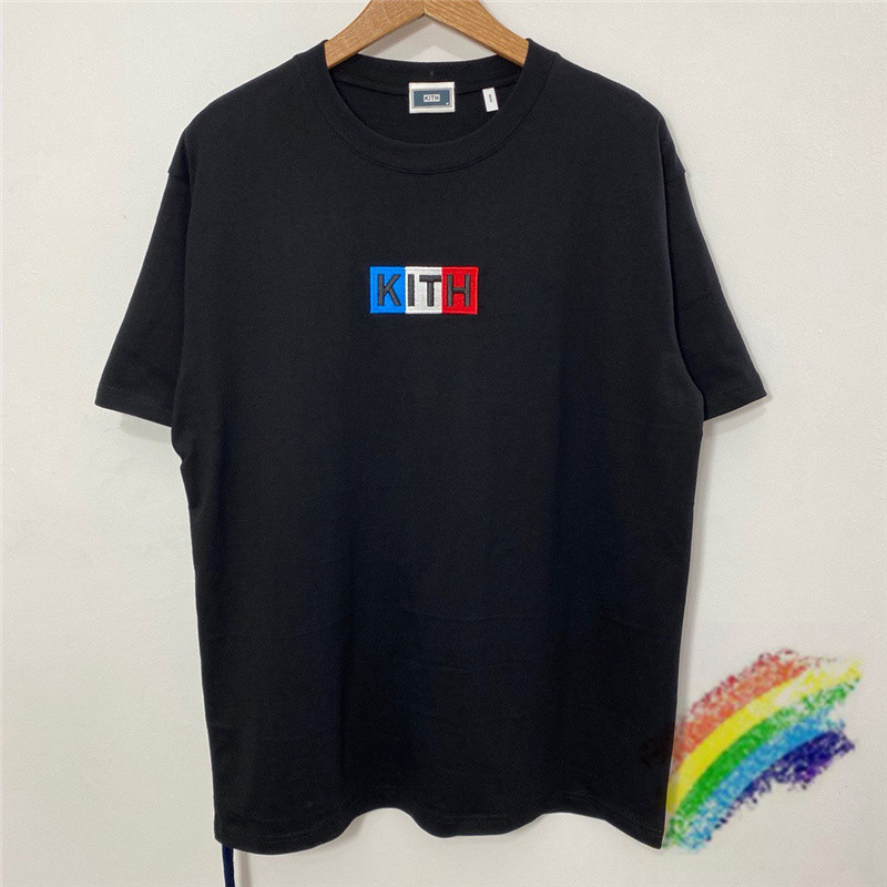 

2021ss T-shirt Men Women 1 High Quality Embroidered Tee Short Sleeve, White;black