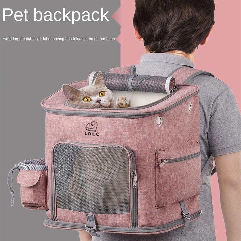 

Large Cat Bags Capacity Pet Outing Bag Dog Carriers Portable Breathable Takeaway Backpack Small Carriers,Crates & Houses