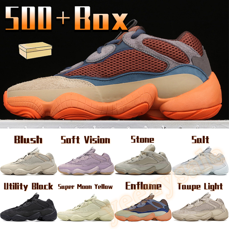 

500 Running shoes enflame taupe light men women sports sneakers soft vision stone blush bone white salt utility black mens trainers with box, Bubble wrap packaging