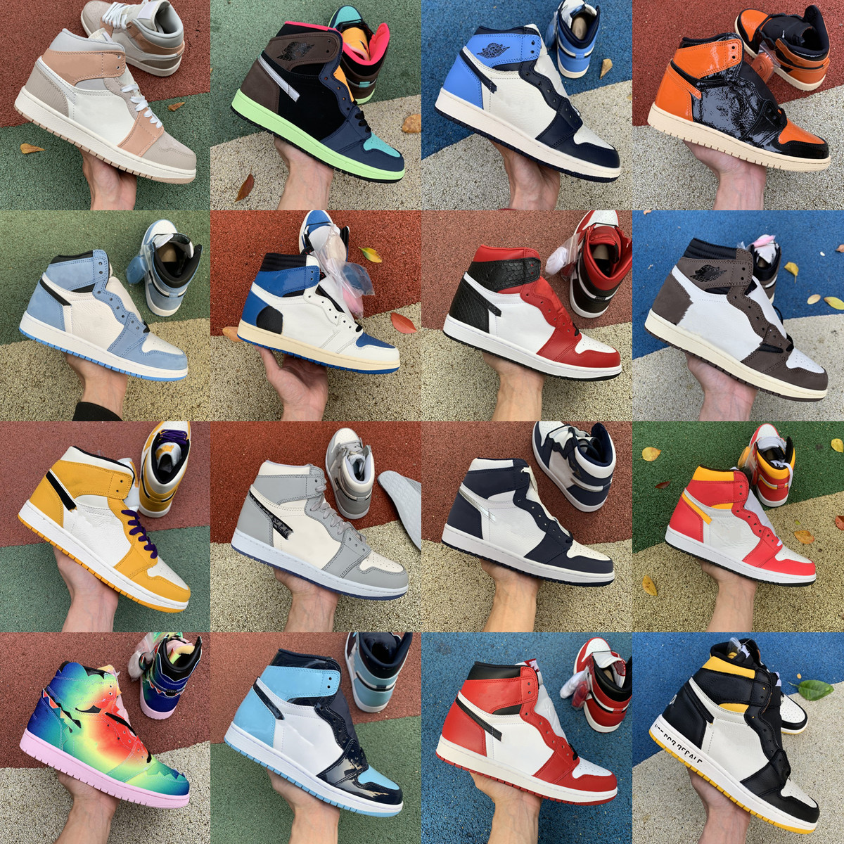 

Top quality men's high 1 1s Dark Mocha basketball shoes Shattered Backboard 3.0 Obsidian UNC women's sneakers Turbo Green Fearless House sports shoe, 30