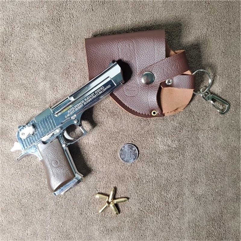 951: 2.05 Desert Eagle Metal model simulation alloy gun boy can throw shell toy hand grab can't launch-image-747576347