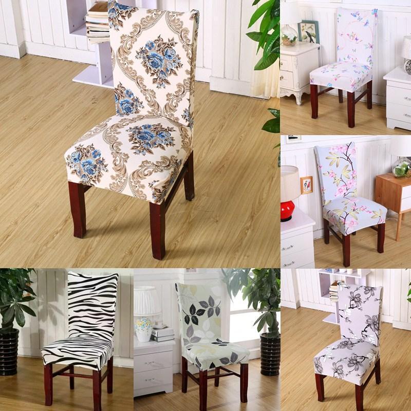 

1Pcs Removable Printing Pattern Chair Cover Dining Room Short Anti Mite Seat Decor Cushion Anti-dirty Covers