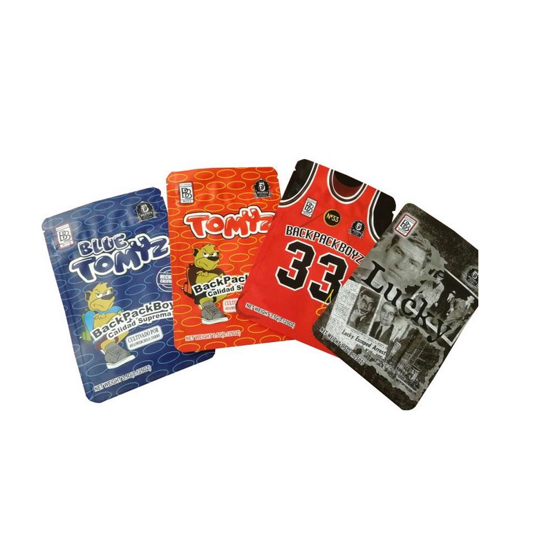 

Mylar bags high quality 3.5g backpack boyz bag edible packaging smell proof zipper stand up pouch cookies flower in stock