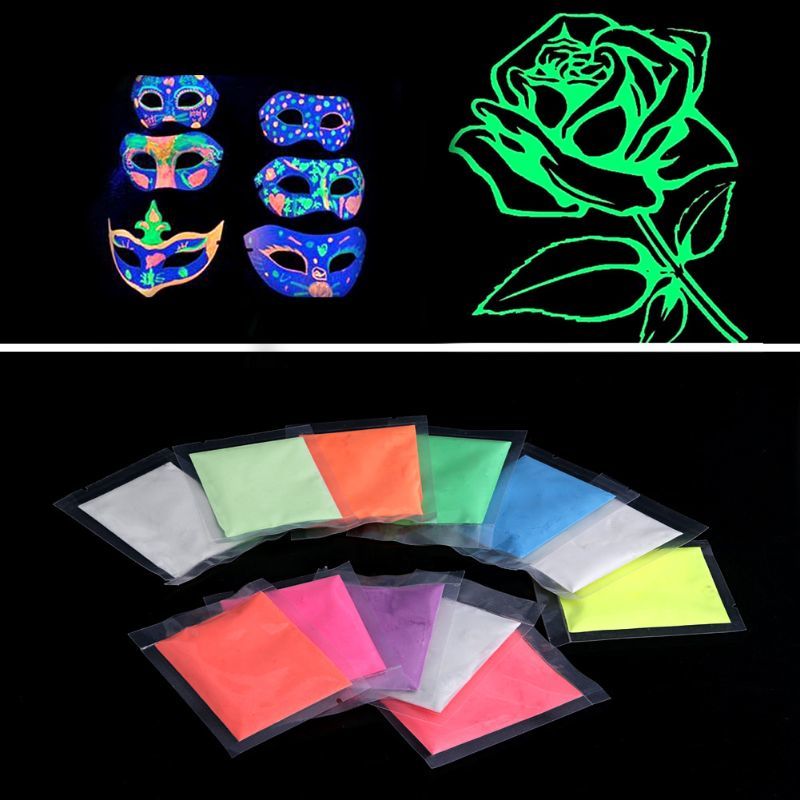 Fluorescent Super Bright Glow-In-The-Dark Poeder Glow Pigment Neon Lighting Powder Nail Glitter-image-692846996