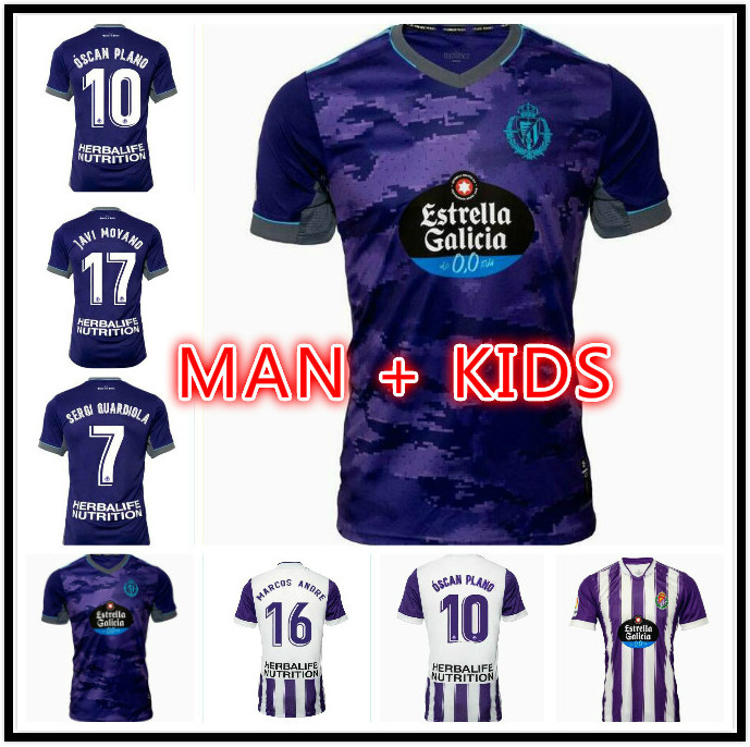 

Thailand Real Valladolid Soccer Jerseys 21 22 Fede S. Sergi Guardiola Oscar Plano 2021 2022 Men +Kids Football shirt