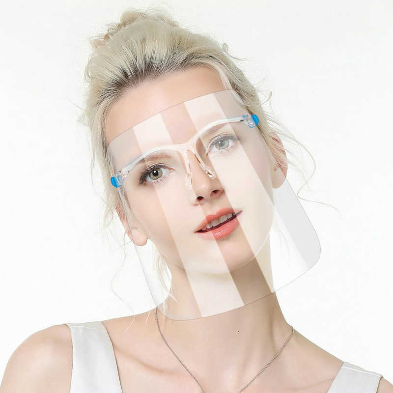 

FactoryKEJ2HD 5pcs Shield Mask Anti-fog Protective Transparent Adult Full Face Oil-Splash Splash-proof Anti Saliva Prot