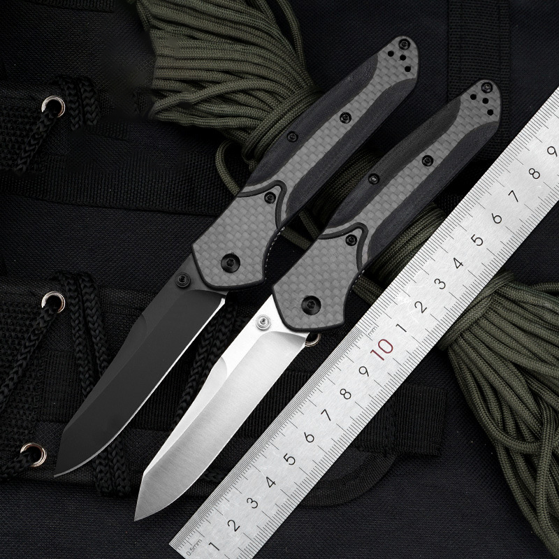 

Benchmade 940 Multi-functional folding knife 440 blade Carbon fiber handle high hardness outdoor survival safety defense pocket Knives EDC tool HW383