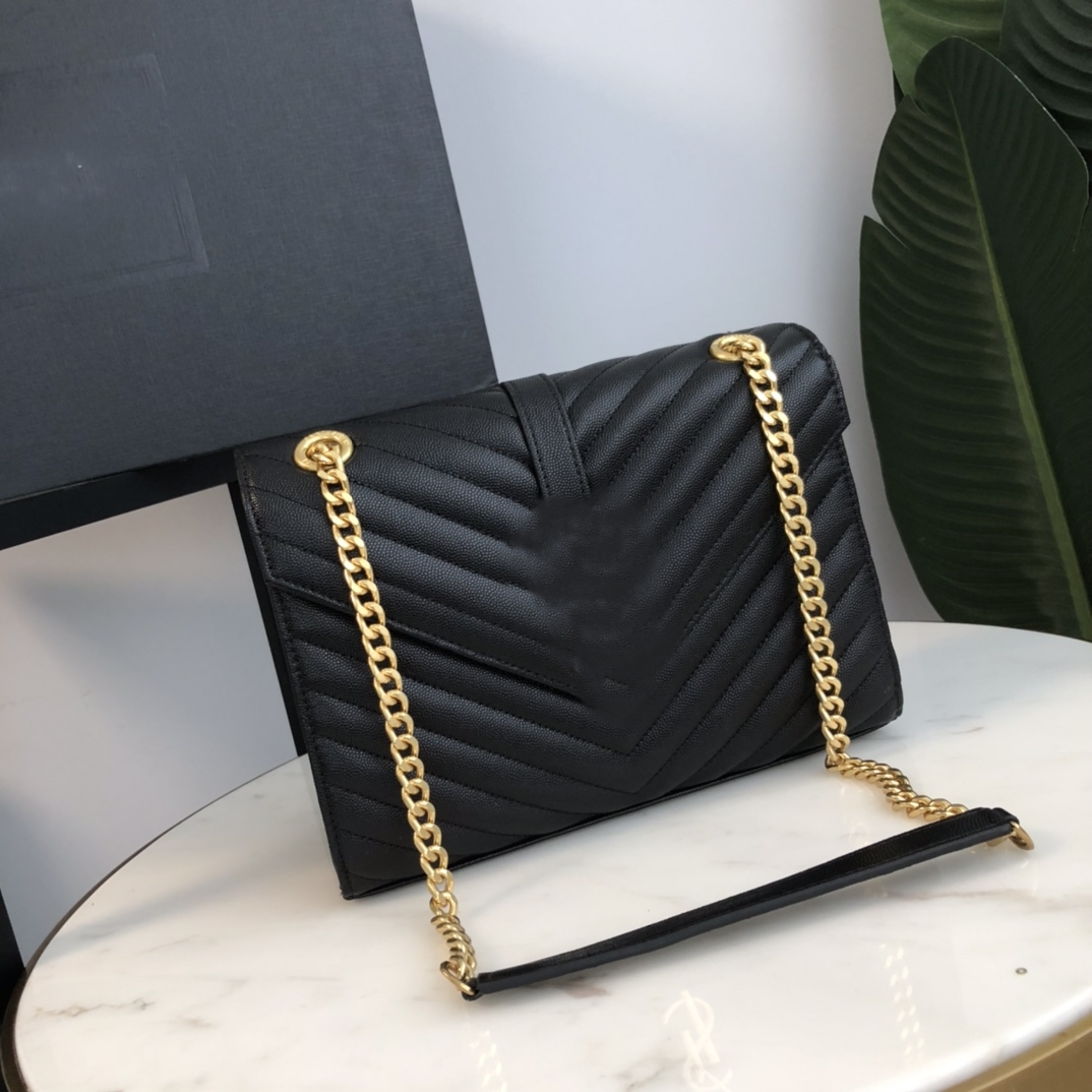 

LSY fashion bag 2021 latest high-quality leather solid color classic quilted designer series metal chain bags handbag, Box