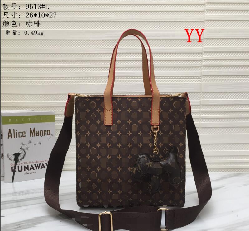 

Bag lady 2021 new European and American fashion hand bill of lading shoulder tote new large capacity shopping bag, Brown