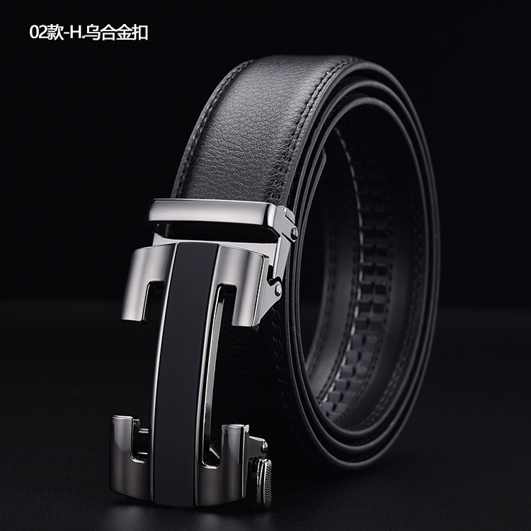 

Tiktok h Letter Men039s Automatic Buckle Leather Belt Business Belt Lvlvvvl Hhermeess