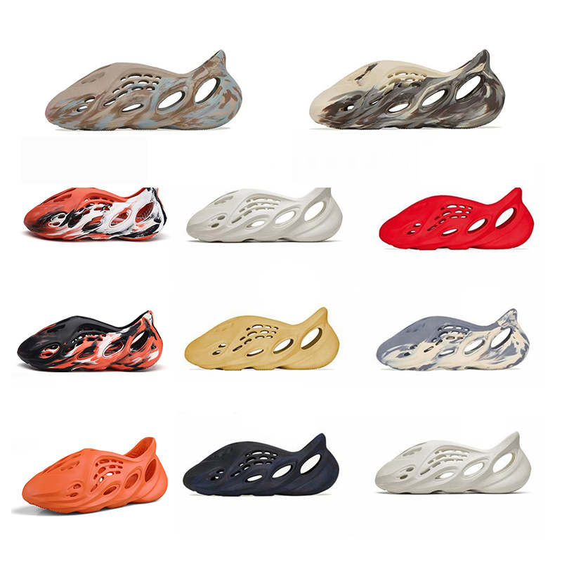 

Vermilion Foam Runner Slipper Clog Lady Sandal Acoustic Eva Resin Slides Black MX Sand Grey Moon Grey Slippers Woman Man Tainers Bone Design, White