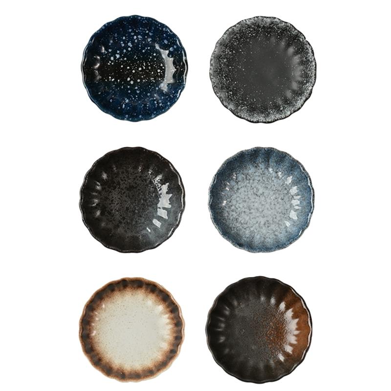 

Hooks & Rails 6Pcs Ceramic Sauce Dishes Plates Condiment (Assorted Color)