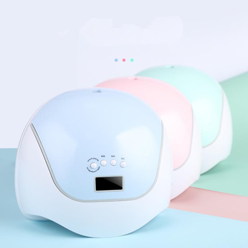 

BQ-V5 UV Led Nail Lamp 120W Light Dryer Gel Arched Shaped For Art Thumb Drying Solution1, Pink
