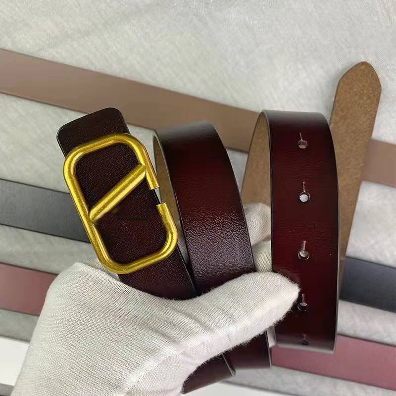 

Belts for Women Designer Fashion Men Genuine Leather Belt mens Classic Letter Double buckle man jeans belt width 3.8CM, No box