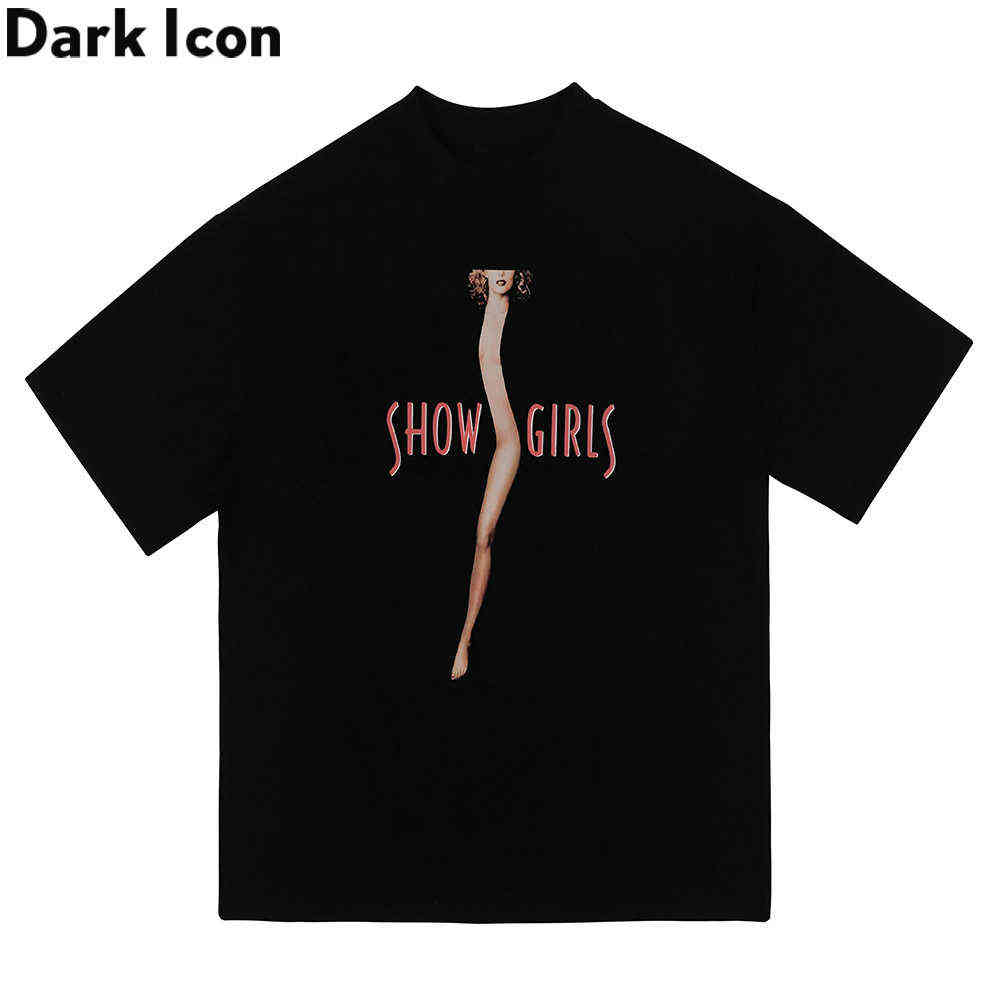 

Show Girls High Street Men Women T-shirt Short Sleeve Summer Men's Tshirts 210603, Black