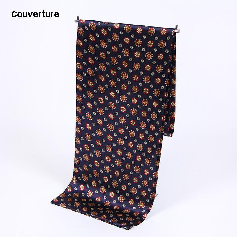 

Scarves Couverture Men Silk Fashion Accessories Autumn Winter Male Long Scarf Cravat Bandana Tassel