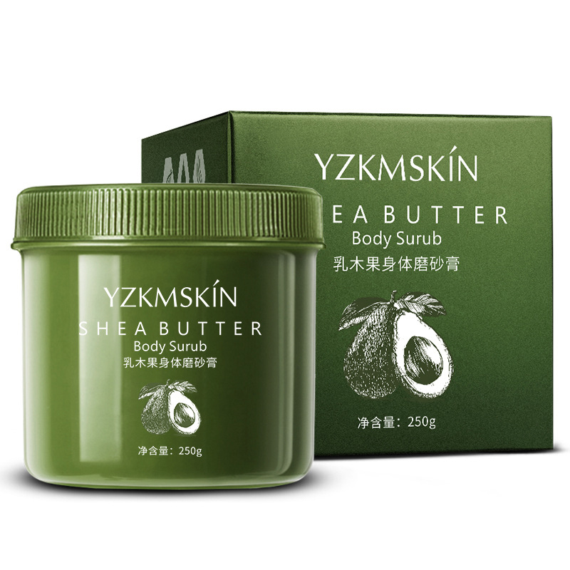 

Natural Shea Body Scrub Exfoliator Gel Facial Peeling Go Dead Skin Whitening Anti Cellulite Treatment Moisturiz Body Care 250g