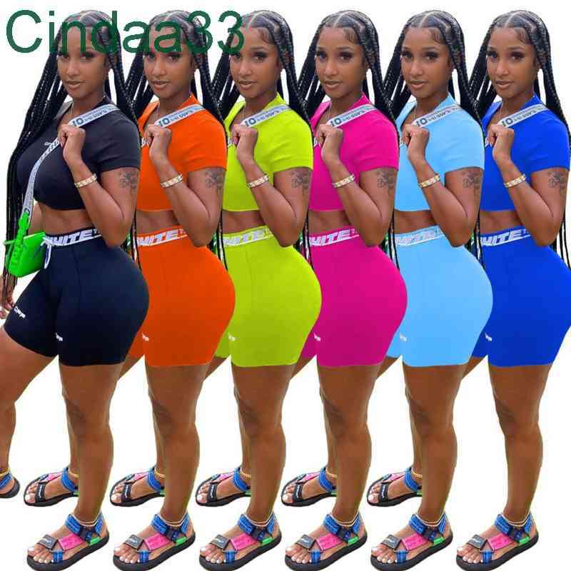 

Women Summer Outfits Short Set Letter Print Tracksuits Short Sleeve T Shirt Top + Pants 2pcs Set Outfits Sportswear Patchwork Suit 2021, Gray