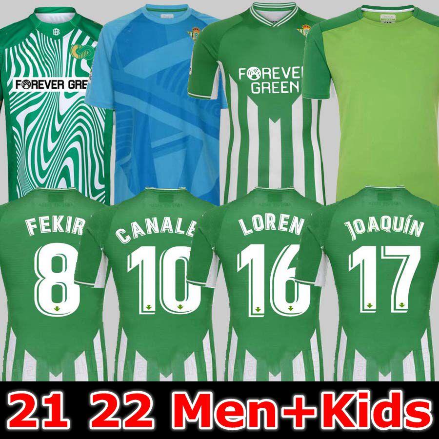 

21 22 Real Betis Soccer Jersey Joaquin Loren Boudebouz Bartra Home Away Lanales Commemorative Edition FEKIR 2021 2022 Man Kids kits Football Shirts, 21 22 gk jersey