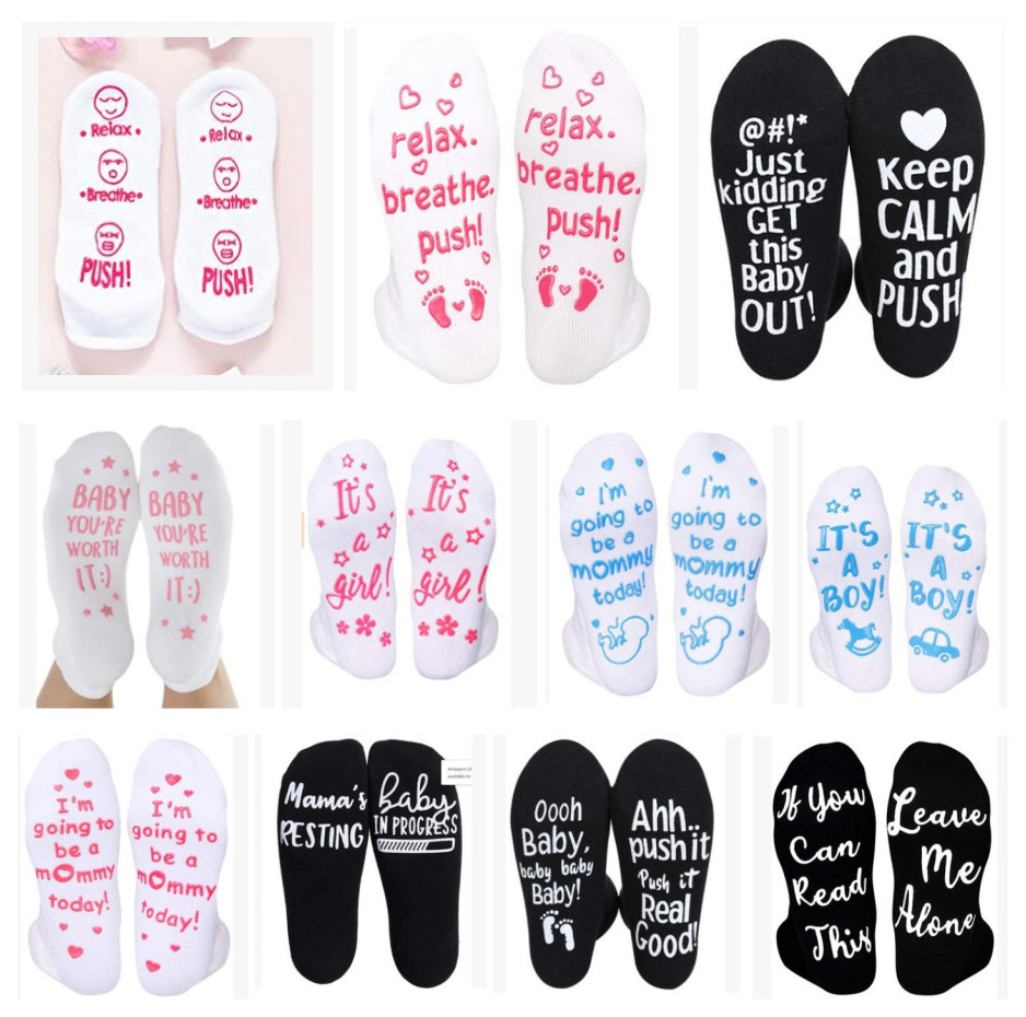 

Hospital Courage Letter thicken socks if you can read this anti-slip floor Christmas socks party favor gift hostipal, As pic