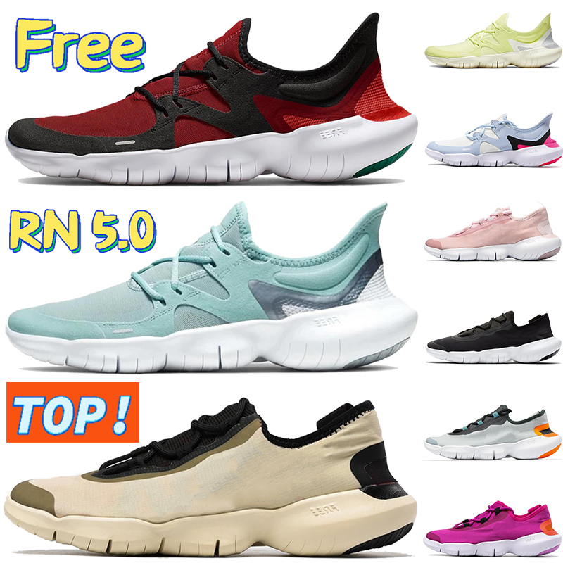 

2022 Top men Running Shoes Free RN 5.0 wolf grey blue hero platinum tint black anthracite vast white gym red women mens trainers sneakers, Bubble wrap packaging