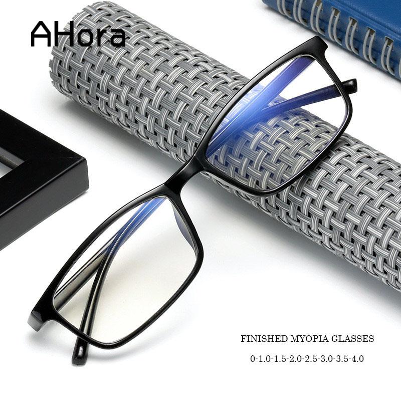 

Fashion Sunglasses Frames Ahora TR90 Anti Blue Light Finished Myopia Glasses Ultralight Clear Lens Nearsighted Eyewear Shortsighted Eyeglass