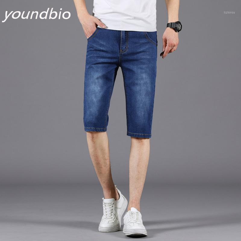 

Men's Shorts Summer Men Denim Jeans Fifth Pants Casual Mens Streetwear Knee Length Outdoor, 021-1-dark blue
