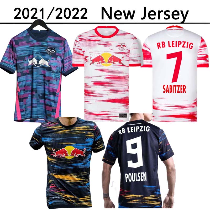 

21 22 soccer jerseys Leipziges home away third POULSEN FORSBERG 2021 2022 Bundesliga SABITZER ADAMS OLMO Men camisetas de fÃºtbol Football shirt ADULT, Black;yellow