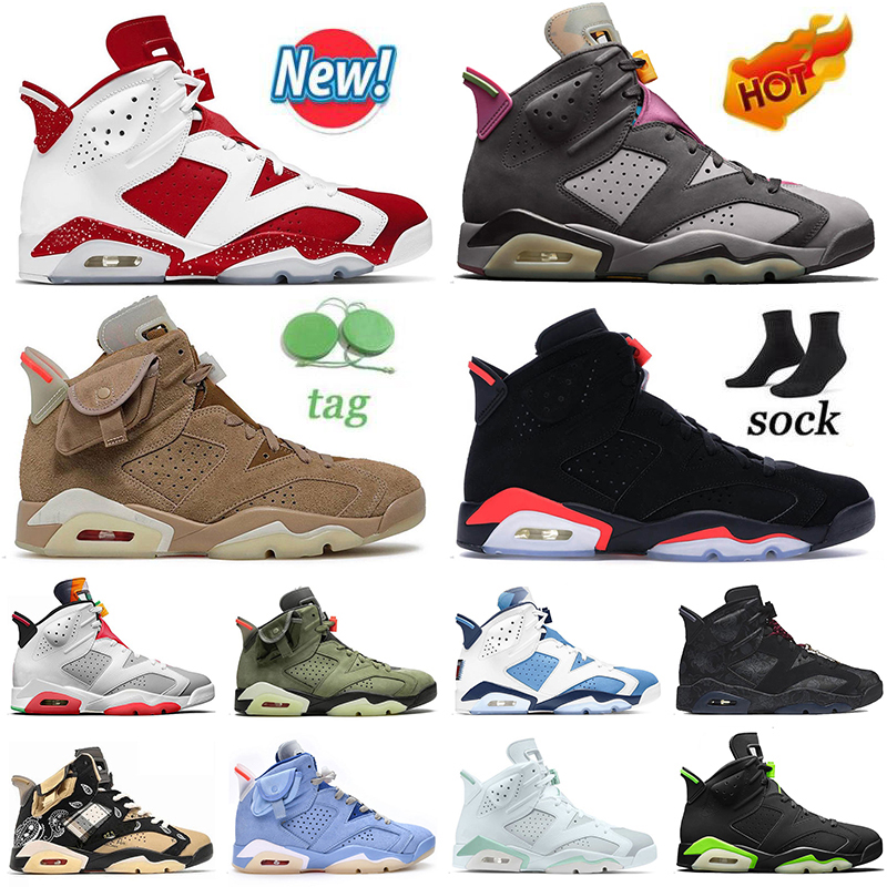 

Basketball Shoes Designer Trainers Sneakers Blue Gold Hoops Carmine Black Infrared Bordeaux 2022 Red Oreo Men Womens Jumpman 6 6S Unc, #b27 ash 40-47