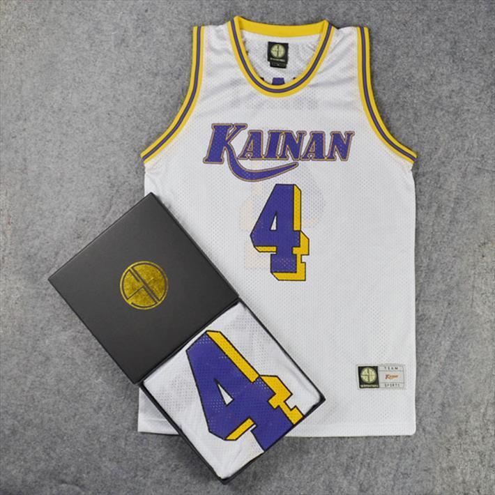 

slam dunk kainan high school no.4 shinichi maki cosplay vest sd jersey, White;black