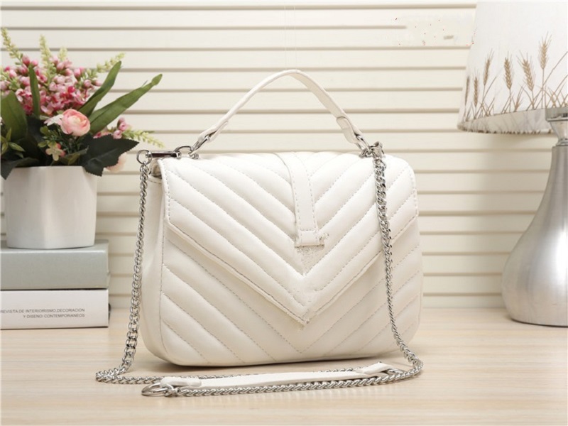 

Luxury European and American fashion women's bag handbag shoulder crossbody totes portable V pattern PU