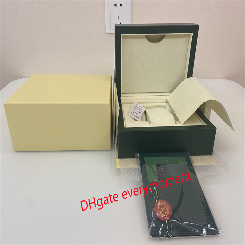 

Top original watch box wooden boxes small card brochure handbag Rolex watches accessories 126600 126610 126660 116600 326235 326238 watch case