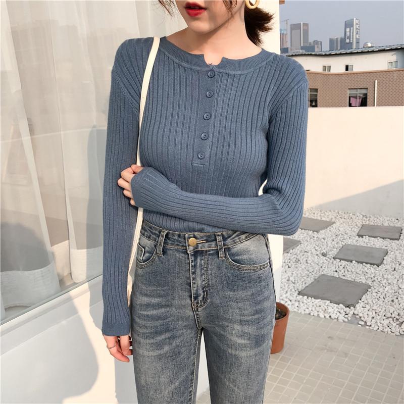 

Women' Sweaters Spring Fall Winter Slim Long Sleeve Pullovers Knitted Tops Casual O-neck Clothing Korean Style Fashion Brand, Beige