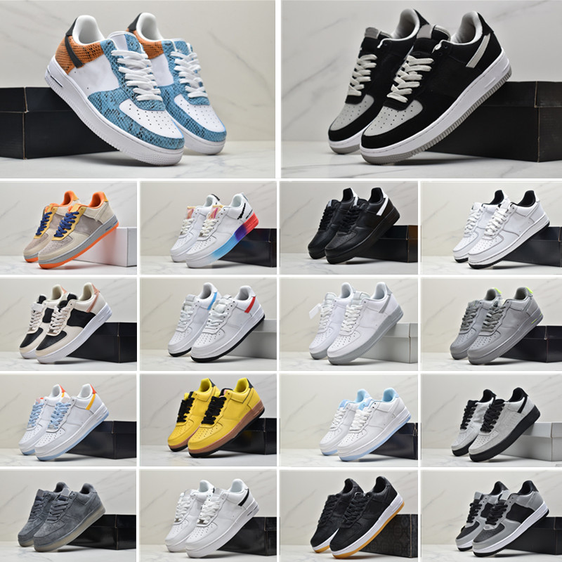 

New WHITE x 1 Low Forces MCA University Blue 2019 Mens Running Shoes fashion Designers Sneakers air one des chaussures off shoes us uk 01, 14