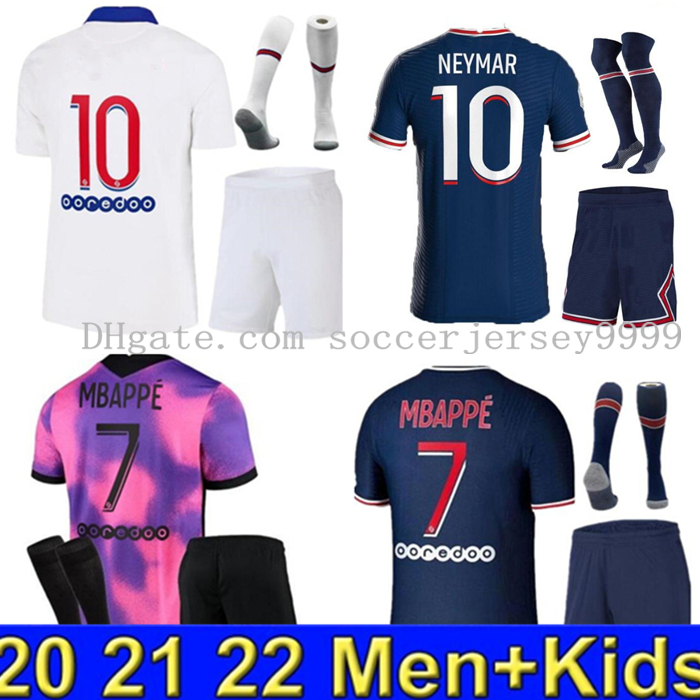 

20 21 psg soccer jersey MBAPPE VERRATTI kit 2021 2022 MARQUINHOS KIMPEMBE DI MARIA ICARDI KEAN football Jersey tops men shirt and kids kits sets, Black