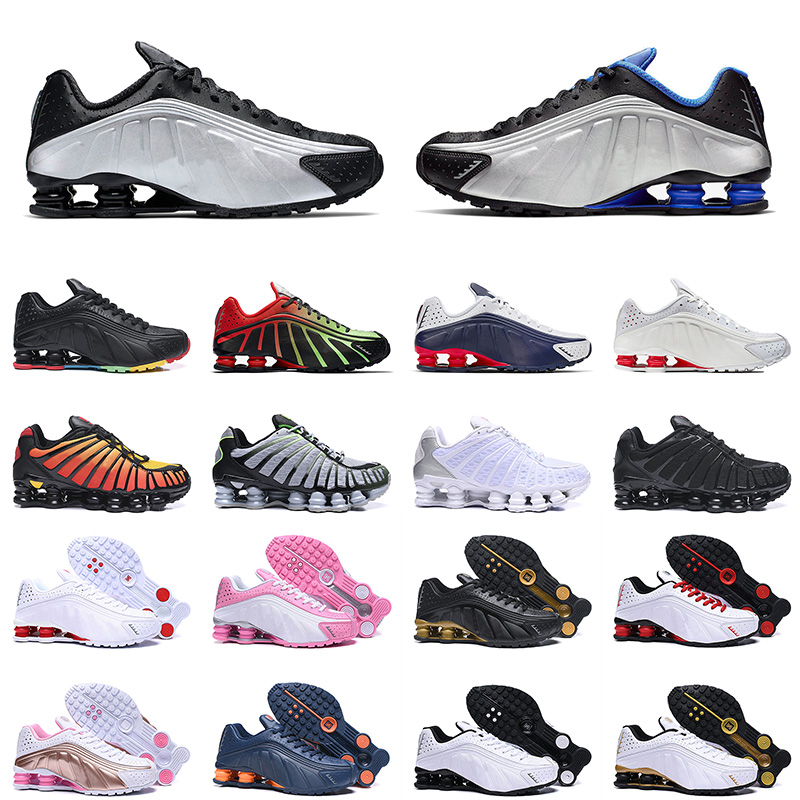 

2021 Newest Arrival Shox TL Running Shoes Black Metallic Racer Blue for mens women 301 OG R4 Orange Silver Triple White Trainers Sneakers
