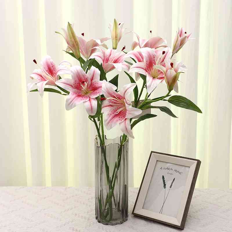 

Hangbin 3D printing simulation Lily home photography props decoration false flower